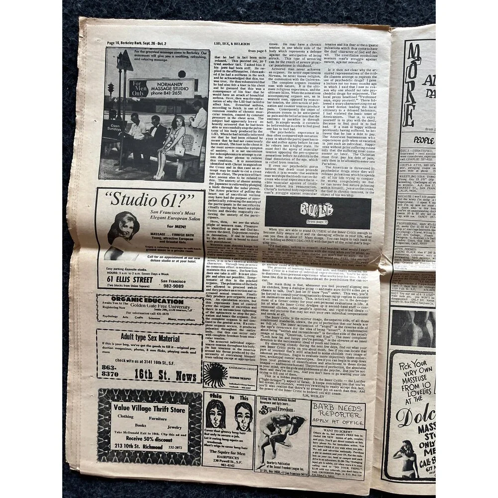 1970s Berkeley Barb Newspaper: Black Panther Party, CounterCulture Relic